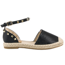 Rock espadrilles szandál fekete Rock espadrilles szandál fekete