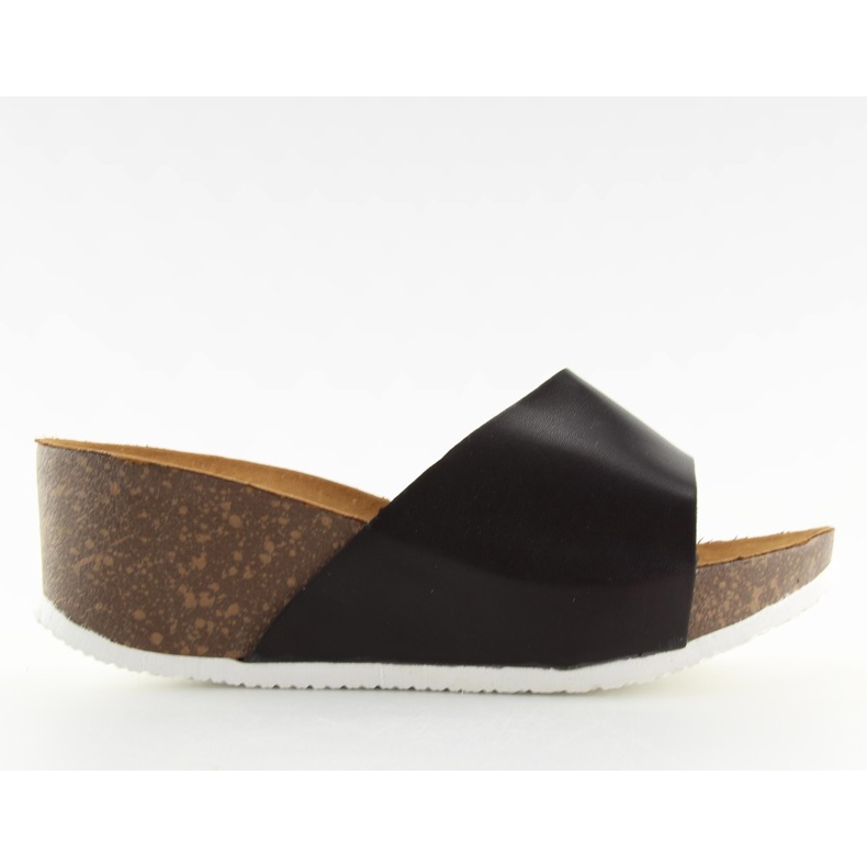 Fekete JM26 fekete papucs kényelmes éken