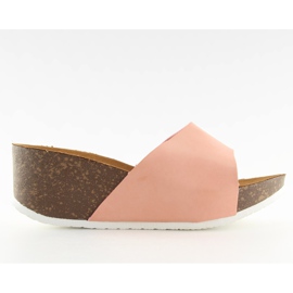 Rózsaszín JM26 kényelmes ékpapucs