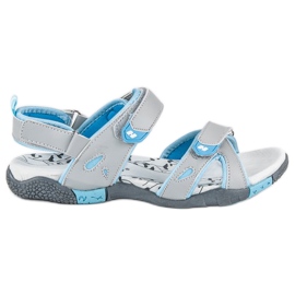 Hasby Női tépőzáras szandál szürke