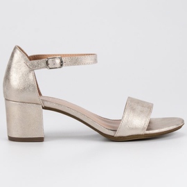 Filippo Szandál alacsony oszlopon sárga