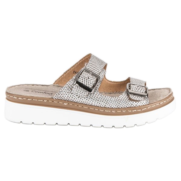 Filippo Arany színű bőr papucs aranysárga