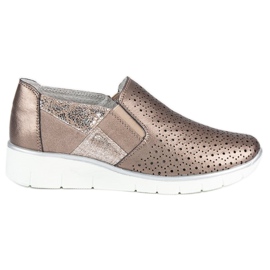 Filippo Golden Slip On cipő aranysárga