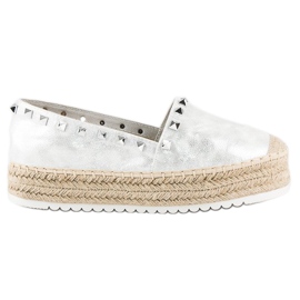 Forever Folie Espadrillák az emelvényen szürke Forever Folie Espadrillák az emelvényen szürke