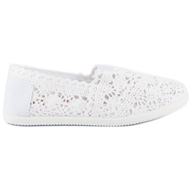 Marquiz Fehér csipke tornacipő