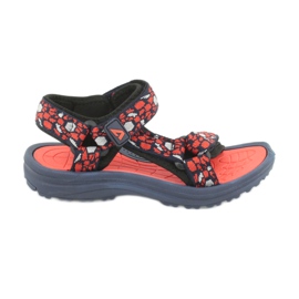 American Club szandál 8122 habbetét sötétkék narancssárga