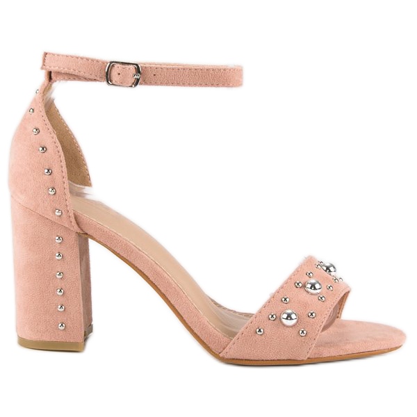 Kényelmes szandál oszlopon rózsaszín