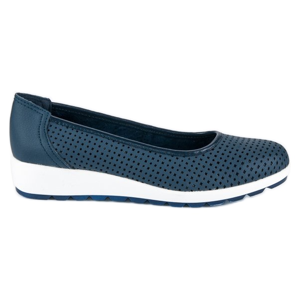 Bőr vinceza balerinák kék