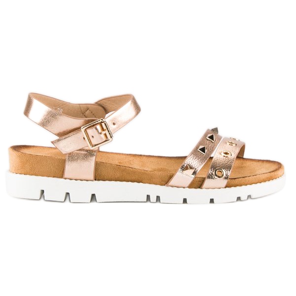 Forever Folie Rózsaszín szandál strasszokkal