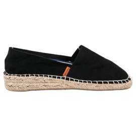 McKey Kényelmes fekete espadrillák McKey Kényelmes fekete espadrillák
