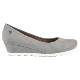 Filippo Női velúr pumpák szürke