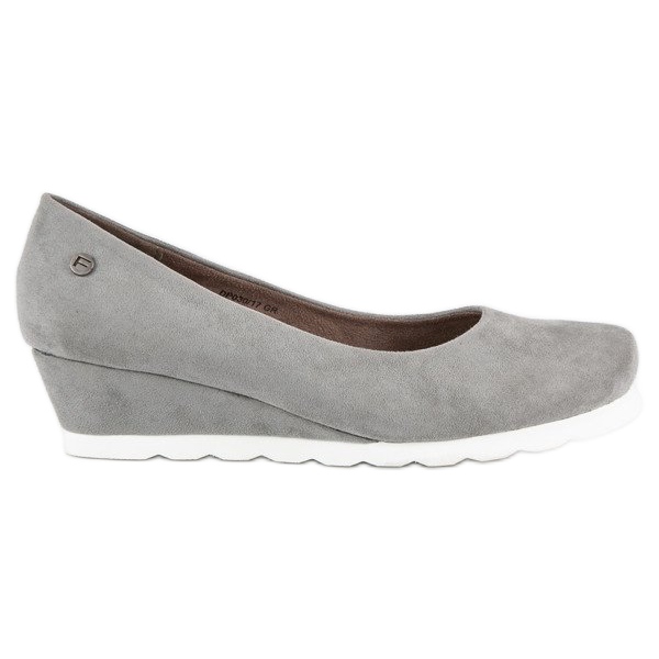 Filippo Női velúr pumpák szürke