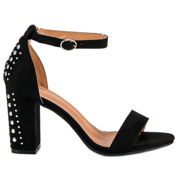 Bestelle Elegáns szandál oszlopon fekete