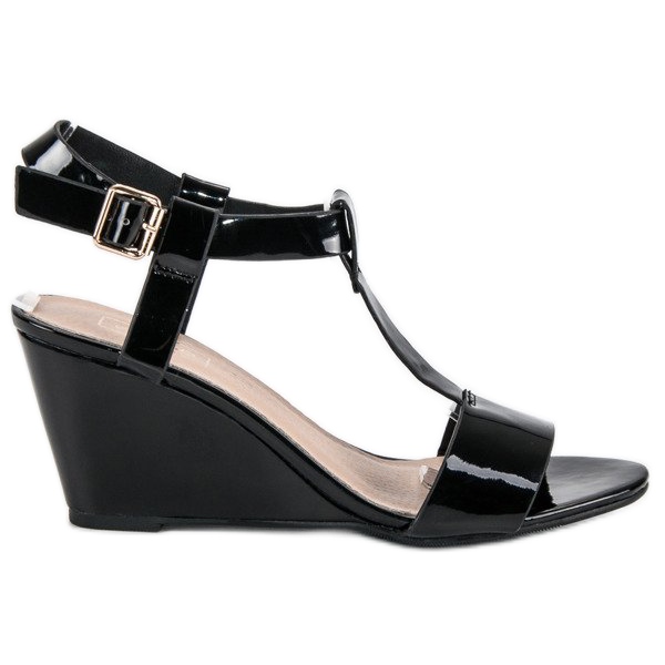 Filippo Lakkozott ékszandál fekete