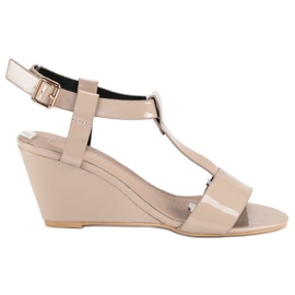 Filippo Lakkozott ékszandál barna