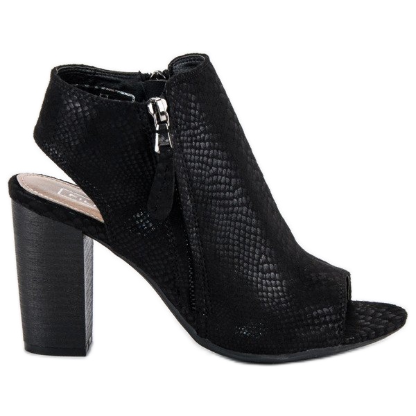 Filippo Fekete szandál felsőrésszel