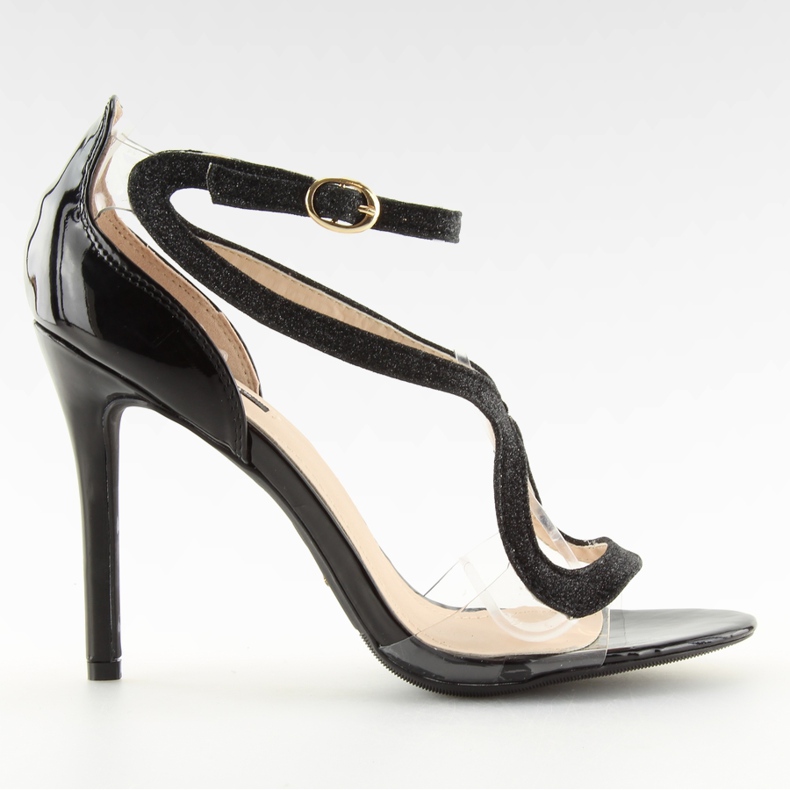 Fekete szandál magas sarkon 1443 fekete