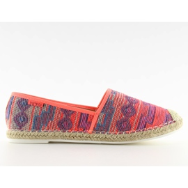 Fluo 3051 Fushia női espadrillák narancs