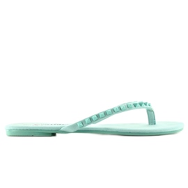 Flip-flop DD26 kék piramis szegecsekkel Flip-flop DD26 kék piramis szegecsekkel