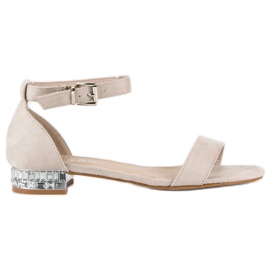 Nio Nio Elegáns velúr szandál barna Nio Nio Elegáns velúr szandál barna