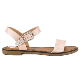 Nio Nio Kényelmes lapos szandál rózsaszín