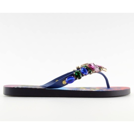 Flip-flop kövekkel 8250 Blue lila kék