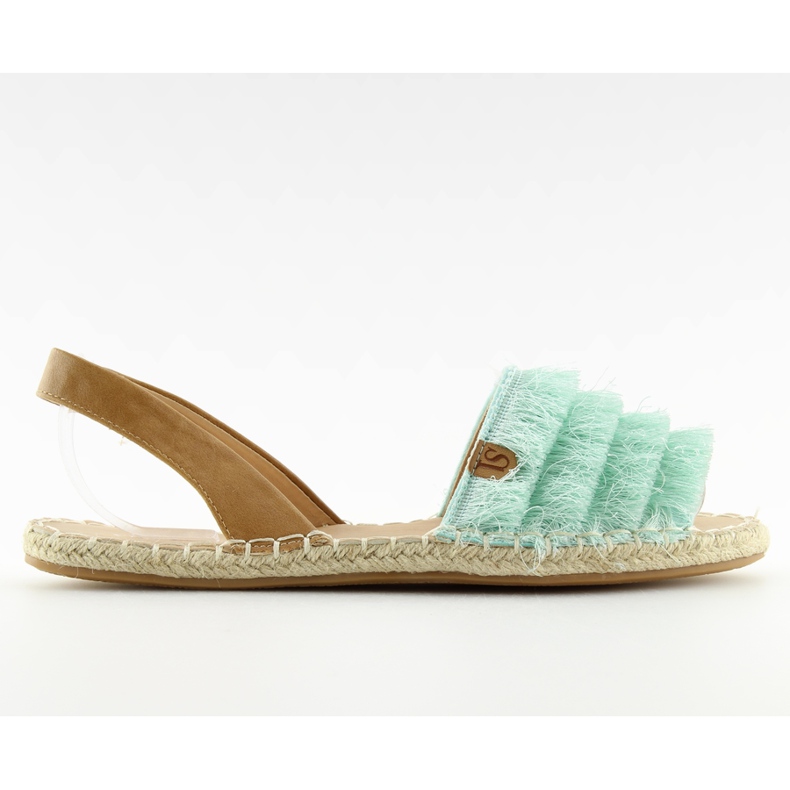 Karib-tengeri stílusú Espadrilles Mint 8413 Mint zöld
