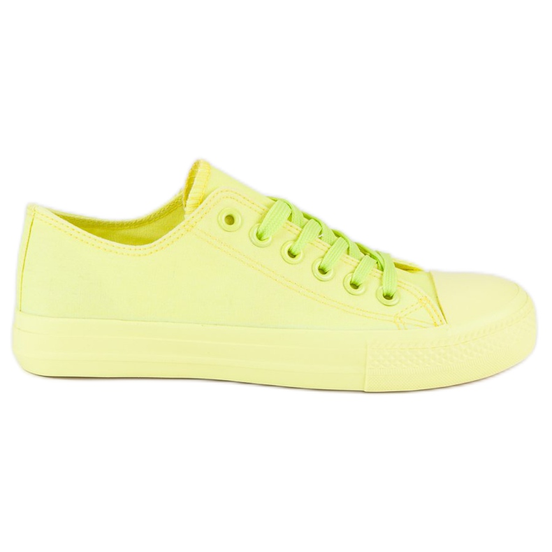 SHELOVET Sárga Cipők A Kötözésen