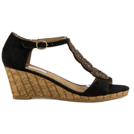 Corina Dekoratív ékszandál fekete