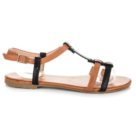 Licean Szandál csattal fekete barna Licean Szandál csattal fekete barna