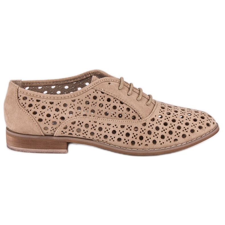 Corina Áttört cipő kötéssel szürke