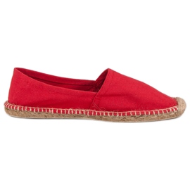 Piros espadrillák