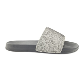 Profilozott papucs Big Star csillogás szürke Profilozott papucs Big Star csillogás szürke