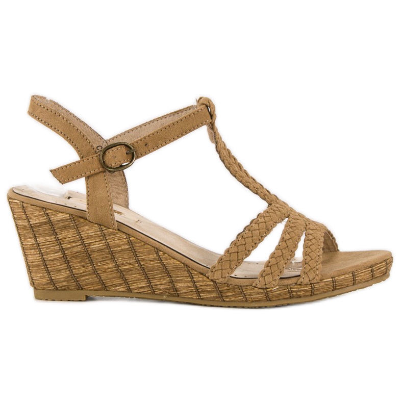 Corina Kényelmes ékszandál barna