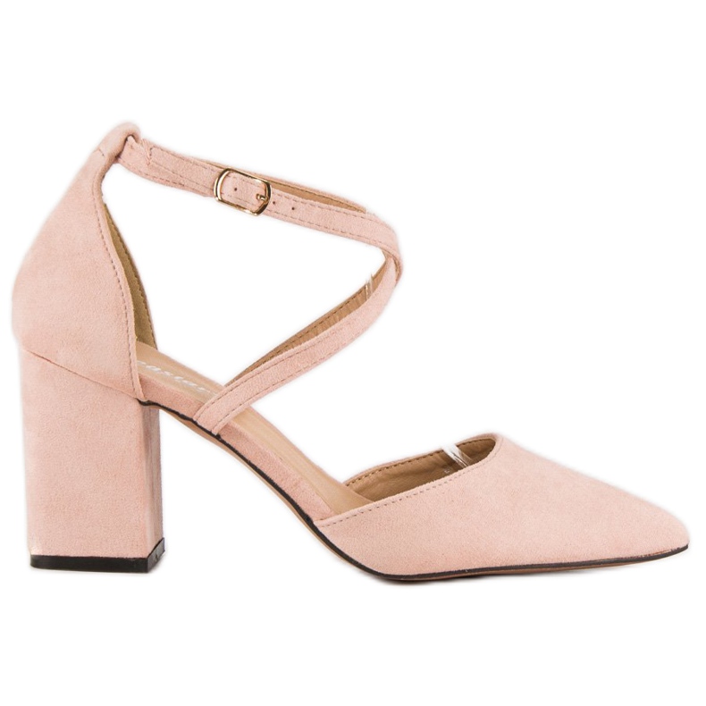 Seastar Elegáns velúr szandál rózsaszín