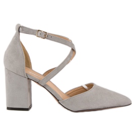Seastar Elegáns velúr szandál szürke