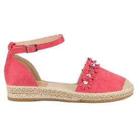 Korall espadrillák piros