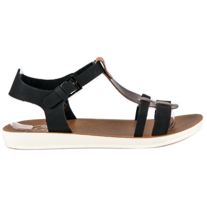 Csattal Rögzített Szandál fekete barna