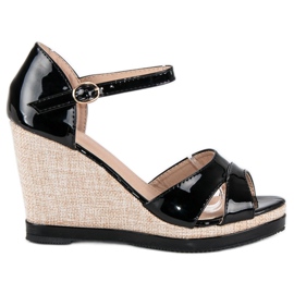 Anesia Paris Lakkozott ékszandál fekete Anesia Paris Lakkozott ékszandál fekete