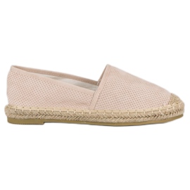 Bestelle Áttört bézs espadrillák Bestelle Áttört bézs espadrillák