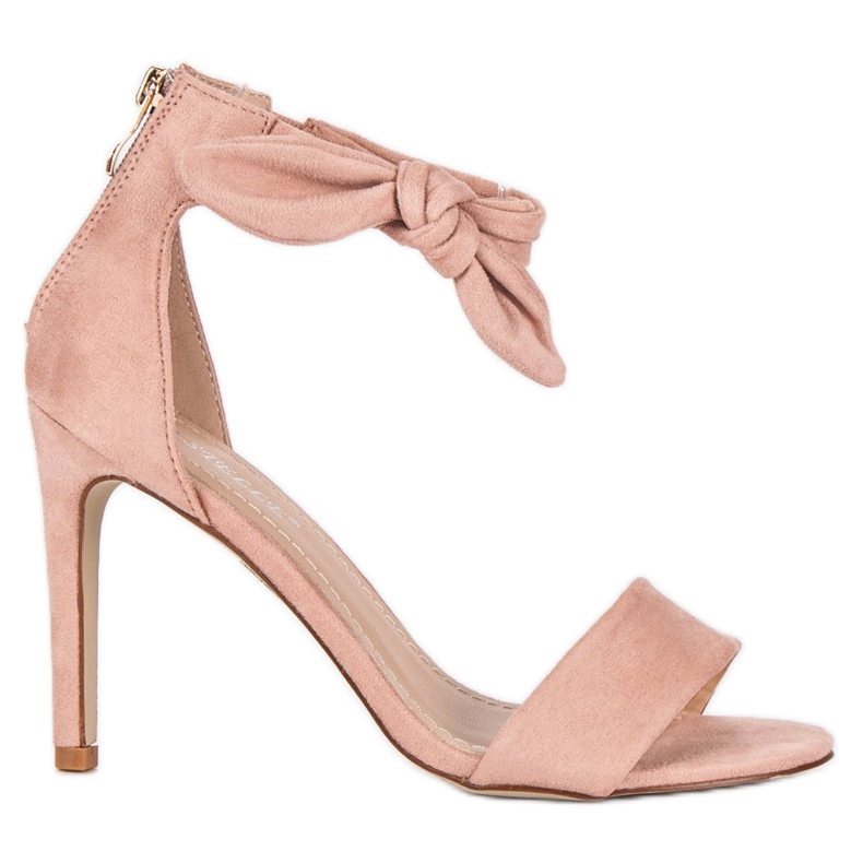 Bestelle Velúr cipzáras szandál rózsaszín
