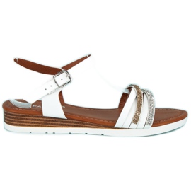 Fama Alacsony éksarkú szandál fehér Fama Alacsony éksarkú szandál fehér