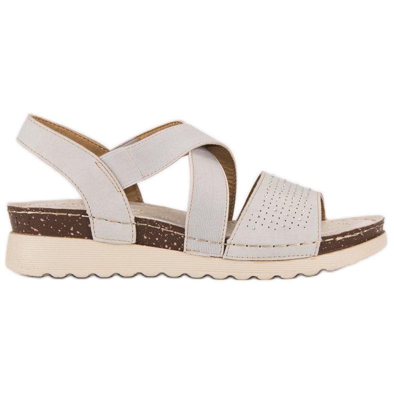 Bebújós vinceza szandál barna szürke sokszínű