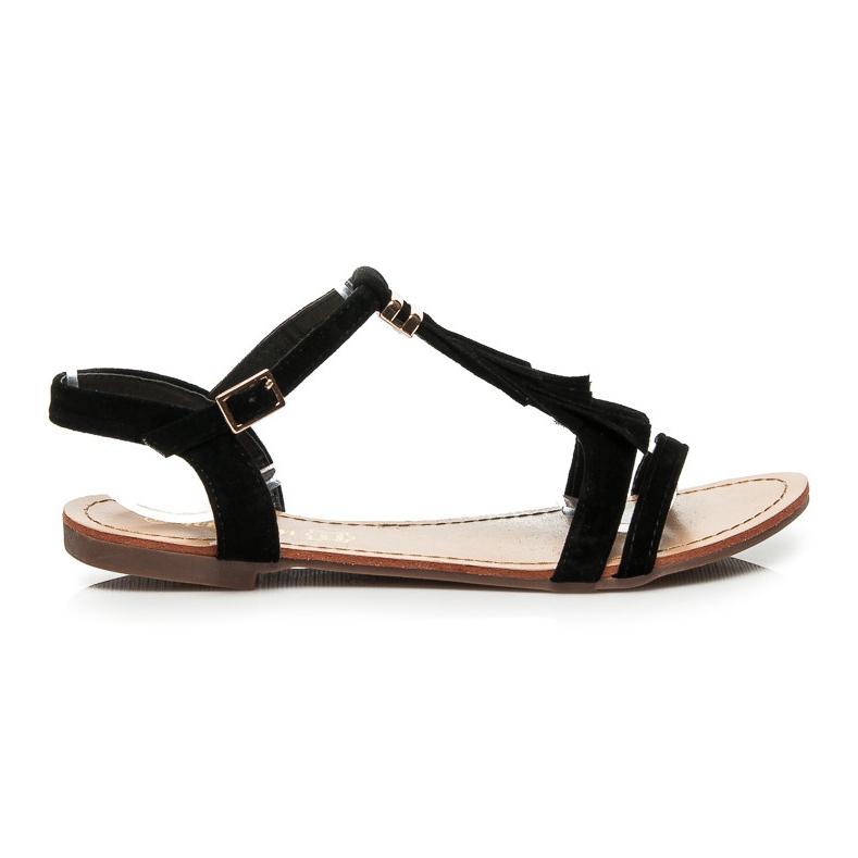 Queen Vivi Szandál Karimákkal fekete