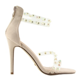 Szandál szilikon pánttal NF-25P Bézs Szandál szilikon pánttal NF-25P Bézs