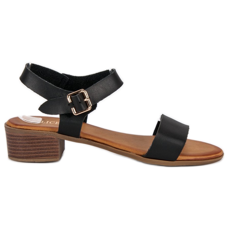 Licean Alacsony sarkú szandál fekete