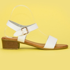 Licean Alacsony sarkú szandál fehér