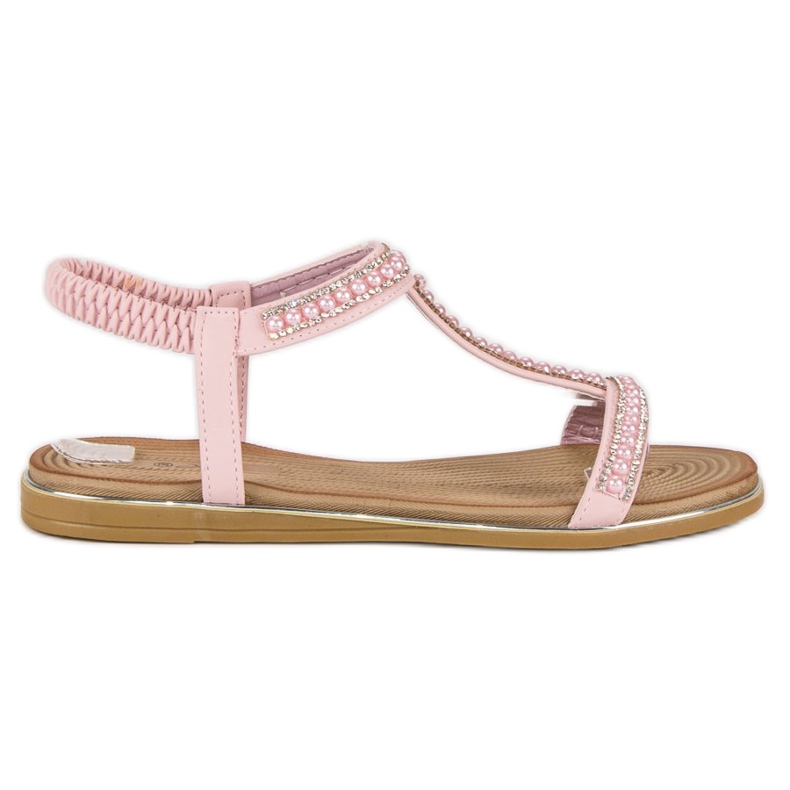 Juliet Rózsaszín lapos szandál