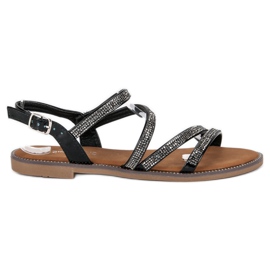 Sweet Shoes Fekete női szandál