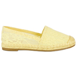 Seastar Sárga csipke espadrillák